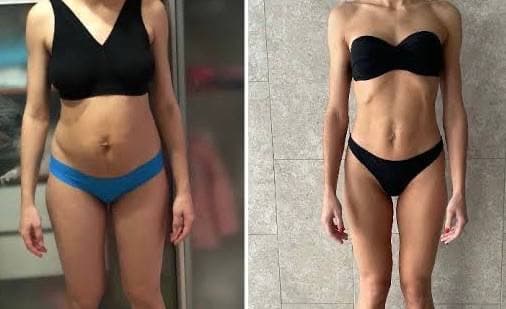 Результат учасниці — до і після 3